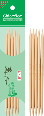 картинка Бамбукові Bamboo Natural 13см шкарпеткові (носочні) спиці ChiaoGoo